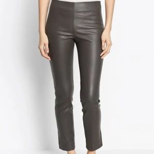 Leather Crop Pants